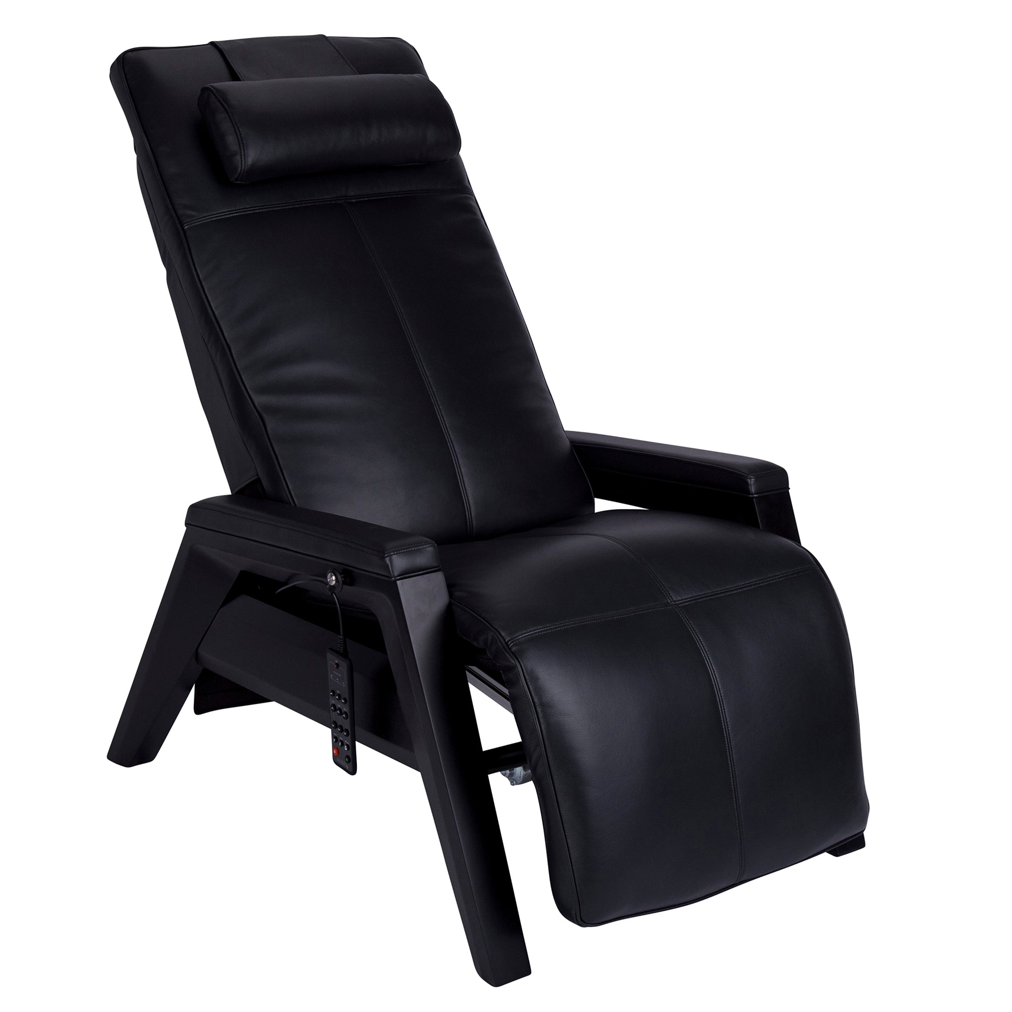 Gravis ZG Chair in black leather with adjustable headrest and zero gravity reclining position